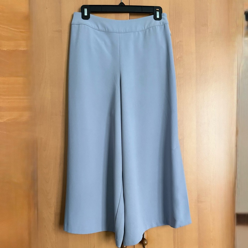 Chic Light Blue Wide-Leg Pants